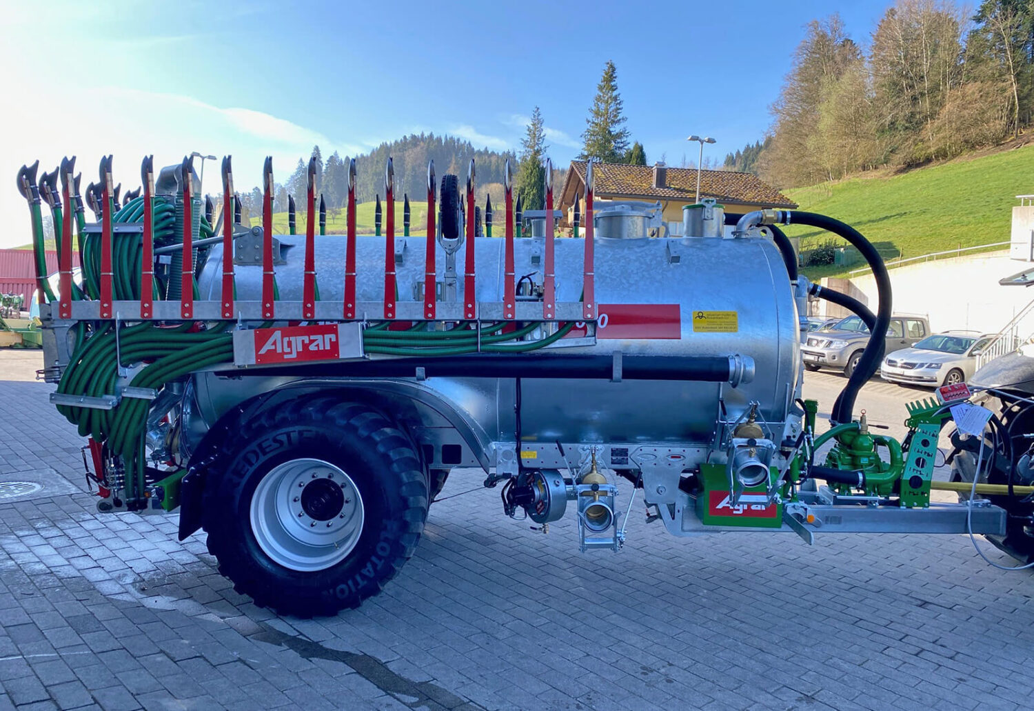 Ablieferung Agrar Druckfass RK 8000 mit Agrar Schleppschuh, volle Ausrüstung Inklusive Turbofüller