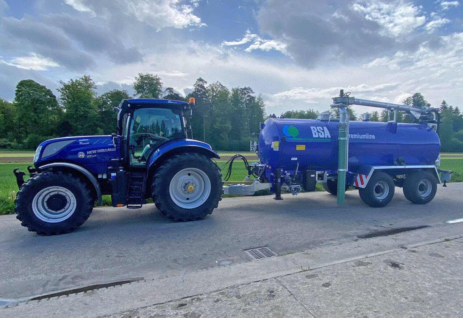 Ablieferung 16000 Liter BSA Pumpfass mit Saugarm