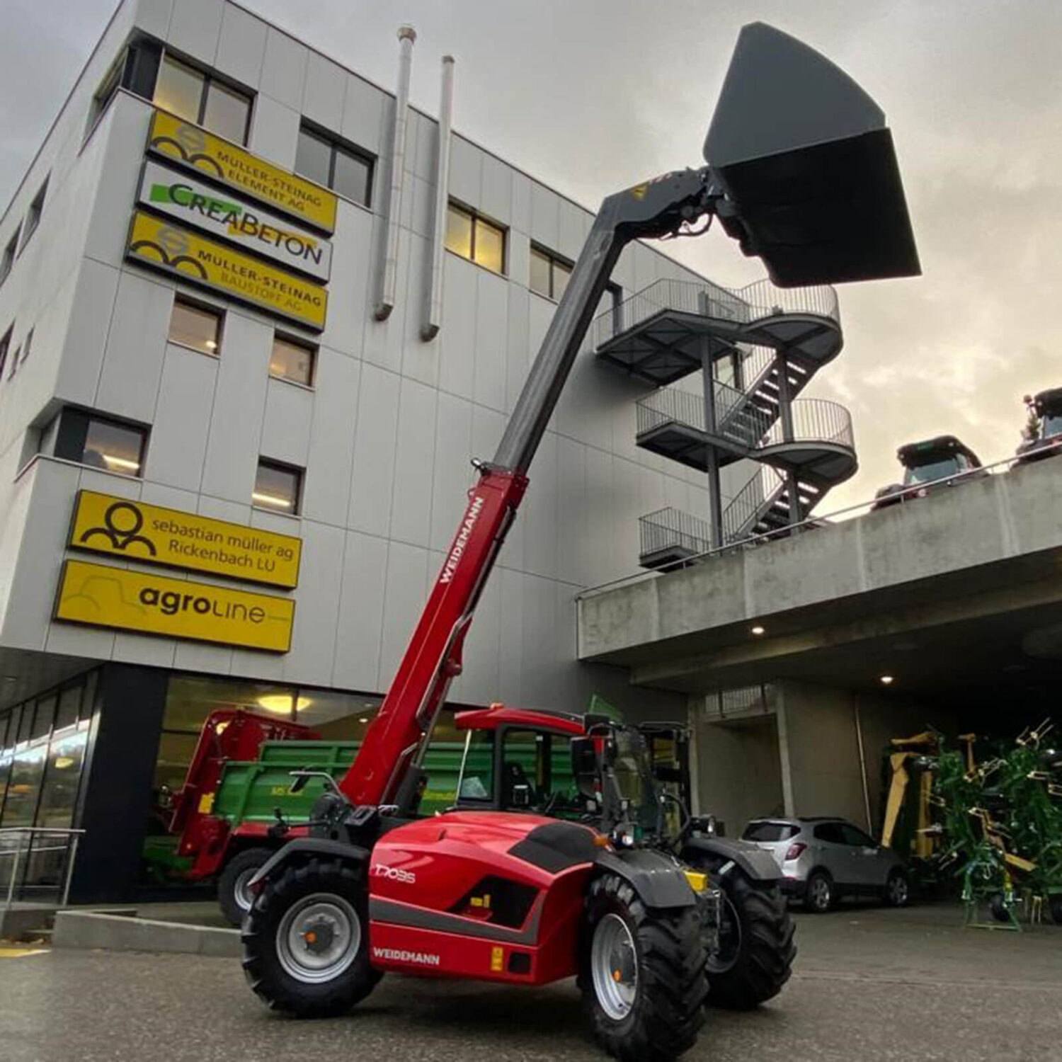 Ablieferung Weidemann 7035, Höhe 7 Meter 3.5 Tonnen